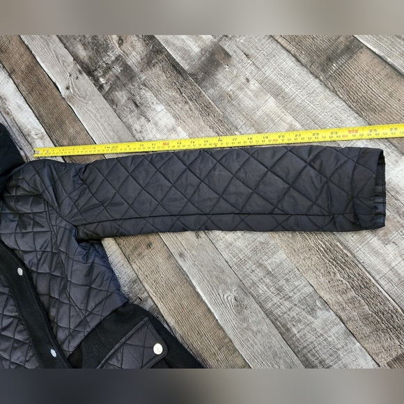 Sam Edelman Quilted Polyester Hooded Black Jacket Women's Small - Picture 16 of 16